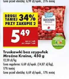 Biedronka Truskawki Mroźna Kraina oferta