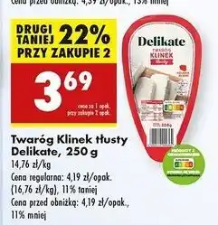 Biedronka Twaróg tłusty Delikate oferta