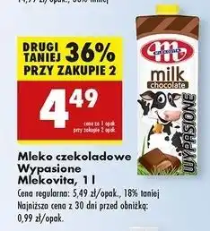 Biedronka Mleko czekoladowe Mlekovita Wypasione oferta