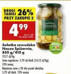 Biedronka Sałatka szwedzka słodka Nasza Spiżarnia oferta