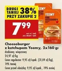 Biedronka Cheeseburger wieprzowy z ketchupem Yeemy oferta