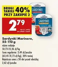 Biedronka Sardynki w sosie paprykowym Marinero oferta