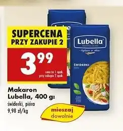 Biedronka Makaron świderki Lubella oferta
