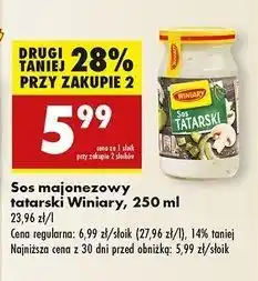 Biedronka Sos tatarski Winiary oferta