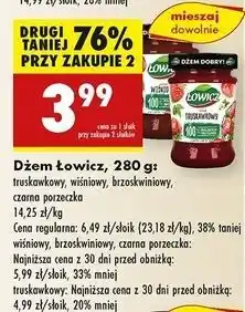 Biedronka Dżem z czarnej porzeczki Łowicz oferta