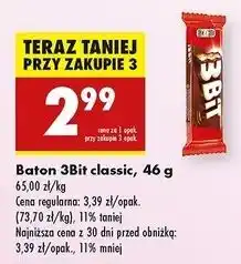 Biedronka Baton klasyczny 3Bit oferta