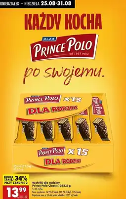 Biedronka Wafelek classic Prince Polo oferta