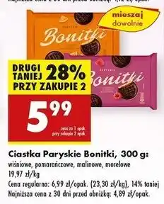 Biedronka Ciastka paryskie morelowe Bonitki oferta