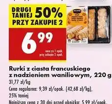 Biedronka Rurki z ciasta francuskiego nadzieniem waniliowym Accasa oferta