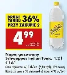 Biedronka Napój indian tonic Schweppes oferta