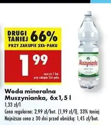 Biedronka Woda niegazowana Muszynianka oferta