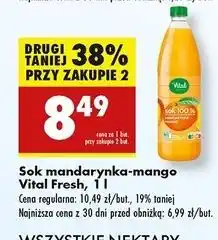 Biedronka Sok 100 % mandarynka-mango-marakuja Vital Fresh oferta