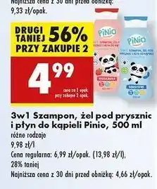 Biedronka Szampon żel i płyn do kąpieli sensitive Pinio oferta