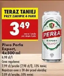 Biedronka Piwo Perła Export oferta