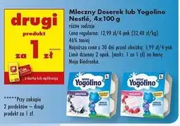 Biedronka Deserek malinowy Nestle Yogolino (Jogolino) oferta