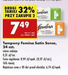 Biedronka Tampony super Femina Comfort oferta