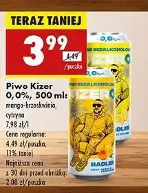 Biedronka Piwo Kizero% Radler Mango & Brzoskwinia oferta