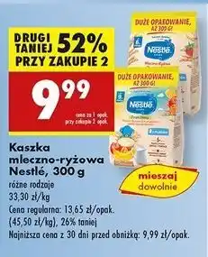 Biedronka Kaszka mleczno-ryżowa truskawka Nestle oferta