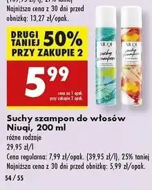 Biedronka Suchy szampon mango Niuqi oferta