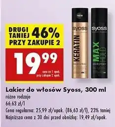 Biedronka Lakier do włosów Syoss Max Hold oferta