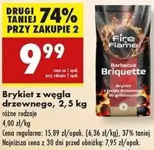 Biedronka Brykiet z węgla drzewnego Fire & Flame oferta