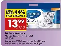Biedronka Papier toaletowy komfort Queen oferta