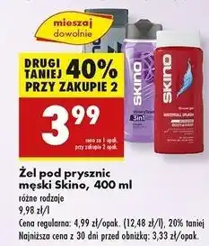 Biedronka Żel pod prysznic silver care Skino oferta