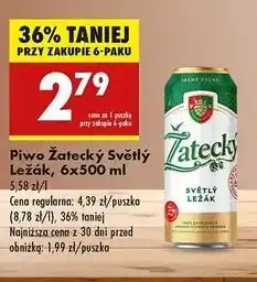 Biedronka Piwo Zatecky Svetly Lezak oferta