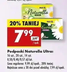 Biedronka Podpaski higieniczne normal 2-pak Naturella Ultra oferta