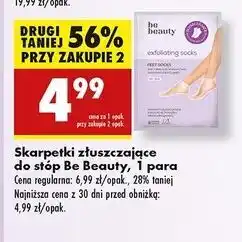 Biedronka Skarpetki złuszczające do stóp Be Beauty Care oferta