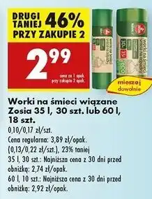 Biedronka Worki na śmieci 60 l Zosia Samosia oferta