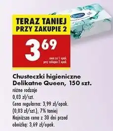 Biedronka Chusteczki higieniczne Queen oferta