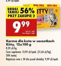 Biedronka Karma dla kota 3 x kurczak + jagnięcina wołowina łosoś Kitty oferta