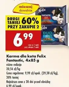 Biedronka Karma dla kotów smaki rybne w galaretce Purina Felix Duo oferta