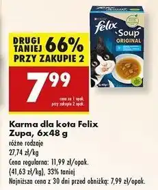 Biedronka Karma dla kota dorsz tuńczyk Purina Felix Soup Original oferta