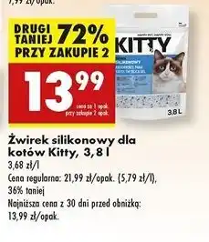 Biedronka Żwirek silikonowy Kitty oferta