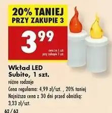 Biedronka Wkład led 60 dni żółty Subito oferta
