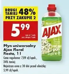 Biedronka Płyn do mycia konwalie Ajax Floral Fiesta oferta