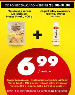Biedronka Jogurt brzoskwinowy Fruvita oferta