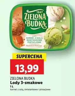 Lidl Lody 3-smakowe 1 l Zielona Budka oferta