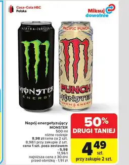 Carrefour Napój energetyczny Monster oferta