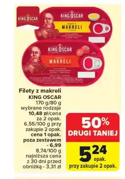 Carrefour Filet z makreli King Oscar oferta
