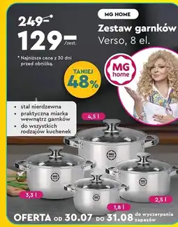 Biedronka Zestaw garnków MG Home oferta