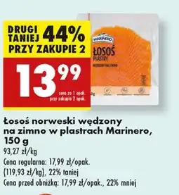 Biedronka Łosoś wędzony Marinero oferta