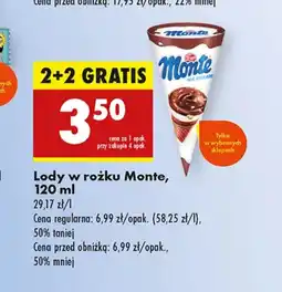 Biedronka Lody Monte oferta