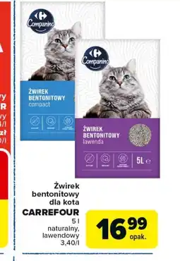 Carrefour Żwirek bentonitowy Carrefour oferta