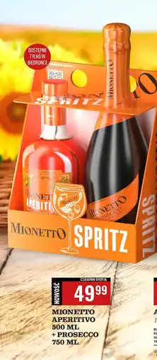 Biedronka Wino + vermouth Mionetto Prosecco Caprice Aperitivo oferta
