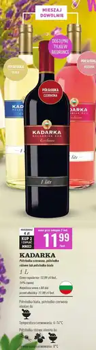 Biedronka Wino Kadarka Exclusive Semi Sweet oferta