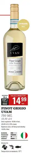 Biedronka Wino Uvam Pinot Grigio oferta
