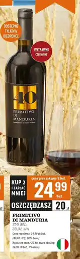 Biedronka Wino Primitivo Di Manduria 40 oferta